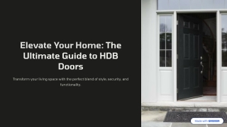 Elevate Your Home: The Ultimate Guide to HDB Doors