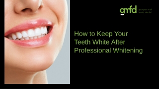 Essential Tips on Maintaining a Bright Smile After Whitening Treatment