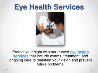 Eye Health Services