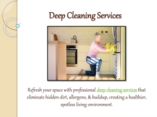 Deep Cleaning Services