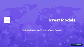 Business Tools and Templates by Icrest Models