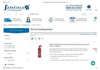 Fire Extinguishers _ Full Range for All Needs _ Safelincs UK