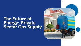 The Future of Energy: Private Sector Gas Supply