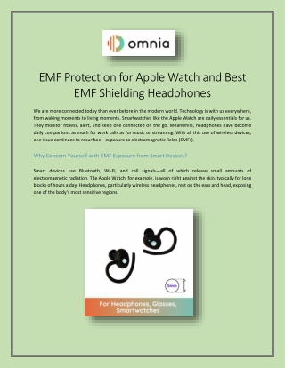 EMF Protection for Apple Watch and Best EMF Shielding Headphones