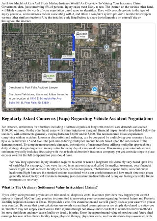 Just How Much Is An Auto Accident Case Well Worth? A Guide To Valuing Your Claim