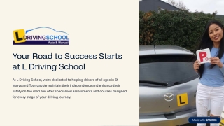 Your Road to Success Starts at L Driving School