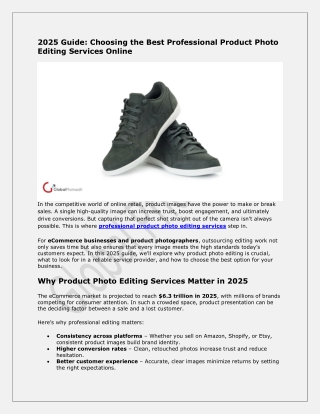 Professional Product Photo Editing Services – Global Photo Edit