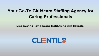 Trusted Childcare Staffing Agency for Skilled & Caring Professionals