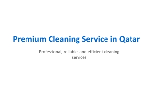Value FM: Professional Cleaning Service in Qatar