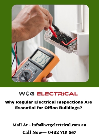 Why Regular Electrical Inspections Are Essential for Office Buildings