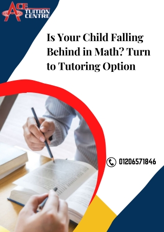 Is Your Child Falling Behind in Math Turn to Tutoring Option
