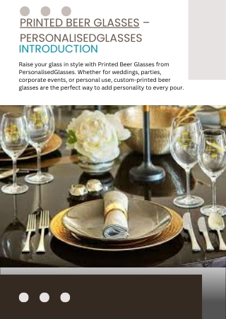 Printed Beer Glasses – PersonalisedGlasses