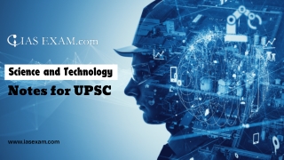 Science and Technology Notes for UPSC