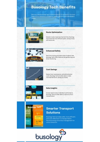 Busology Tech K-12 School Transportation Benefits