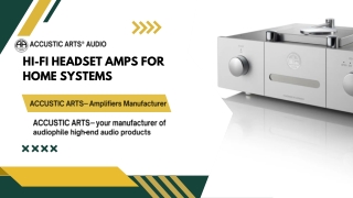 Premium Speaker and Headphone Amplifiers for High-End Systems