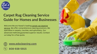 Affordable Carpet Rug Cleaning Service That Delivers Lasting Results