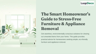 The Smart Homeowners Guide to Stress Free Furniture and Appliance Removal