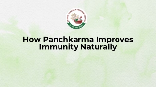 How Panchkarma Improves Immunity Naturally