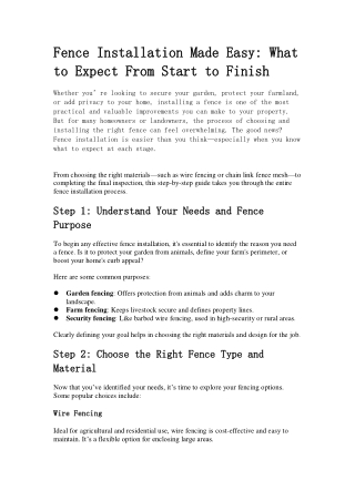 Top-Quality Residential & Commercial Fencing by VPS Fencing Contractor