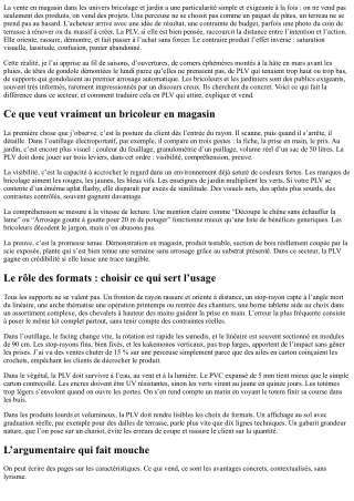 PLV pour bricolage et jardin : attirer les bricoleurs