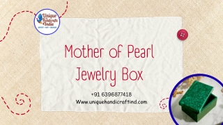 Mother of Pearl Jewelry Box