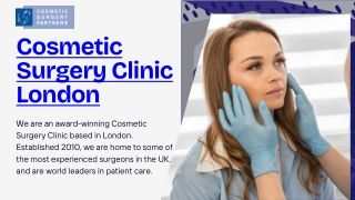 Cosmetic Surgery Partners London – Award-Winning Cosmetic & Plastic Surgery Clin