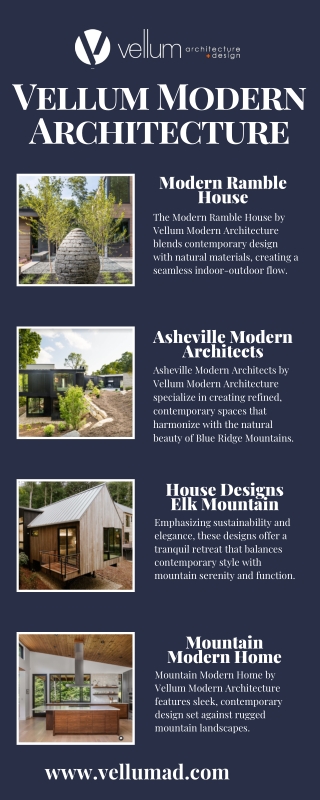 Vellum Modern Architecture Modern Homes in Mountain Landscapes