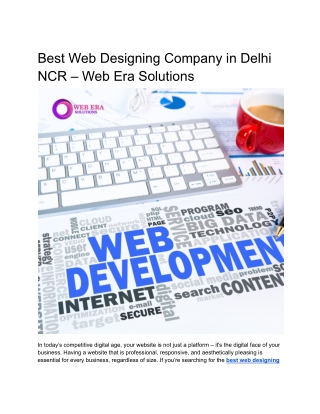 Best Web Designing Company in Delhi NCR – Web Era Solutions (1)