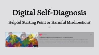 Digital Self-Diagnosis: Helpful Starting Point or Harmful Misdirection?