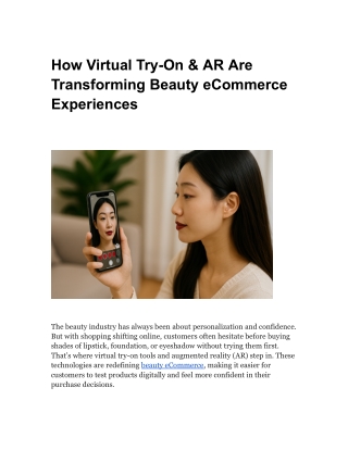 How Virtual Try-On & AR Are Transforming Beauty eCommerce Experiences