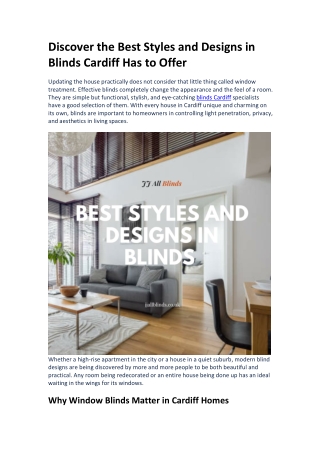 Discover the Best Styles and Designs in Blinds Car(1) (1)