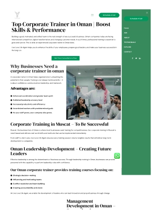 Best Corporate Trainer in Oman – KB Wellness for Leadership & Growth