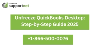 Unfreeze QuickBooks Desktop