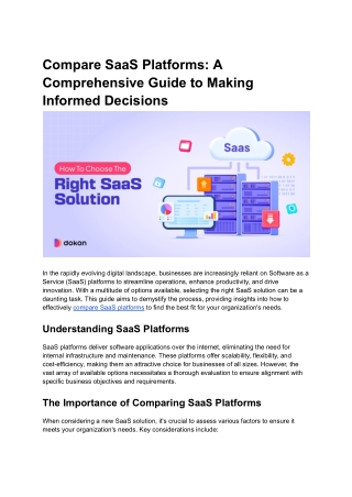 compare SaaS platforms