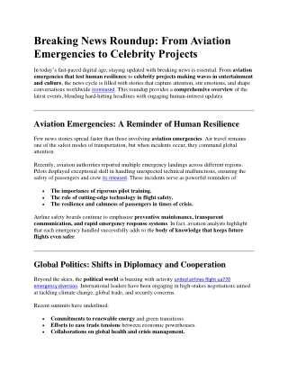 Its Released -What are popular trends right now