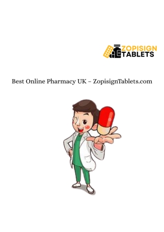 Best Online Pharmacy UK – ZopisignTablets.com
