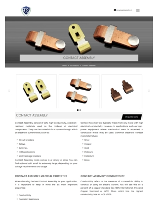 Silver alloy rivet assembly | Rs Electro