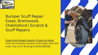Bumper Scuff Repair Essex, Brentwood, Chelmsford  Scratch & Scuff Repairs
