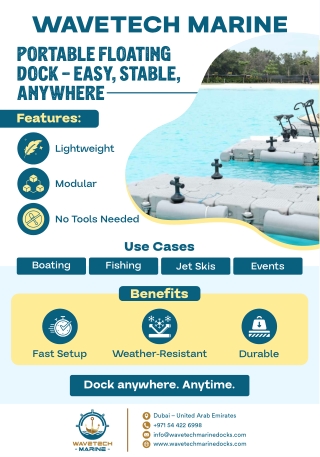 Portable Floating Dock - Easy, Stable, Anywhere