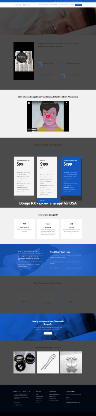 Bongo Rx for Sleep Apnea - Sleep Well Rested