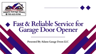 Garage Door Opener Repair Services Near You | Fast & Reliable Service for Garage