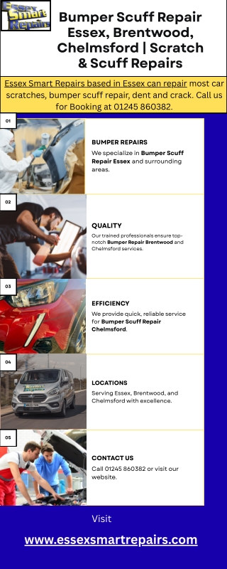 Bumper Scuff Repair Essex, Brentwood, Chelmsford  Scratch & Scuff Repairs