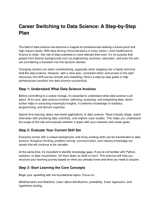 Career Switching to Data Science_ A Step-by-Step Plan
