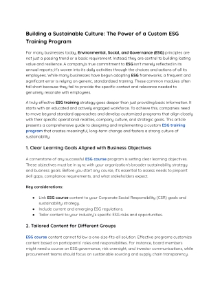 Building a Sustainable Culture_ The Power of a Custom ESG Training Program (1)