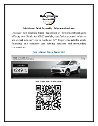 Bob Johnson Buick Dealership  Bobjohnsonbuick