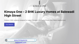Buy 2 BHK Apartments in Balewadi  Kimaya One by Kimaya Group (1)