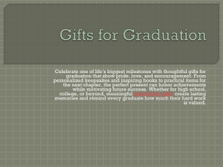 Perfect Gifts for Graduation Celebrate Their Success