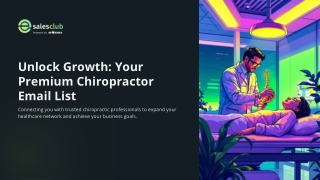 Chiropractors Email List | Verified Chiropractor Contacts for Marketing