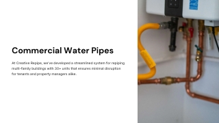 Commercial Water Pipes