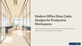 Modern Office Glass Cabin Designs for Productive Workspaces
